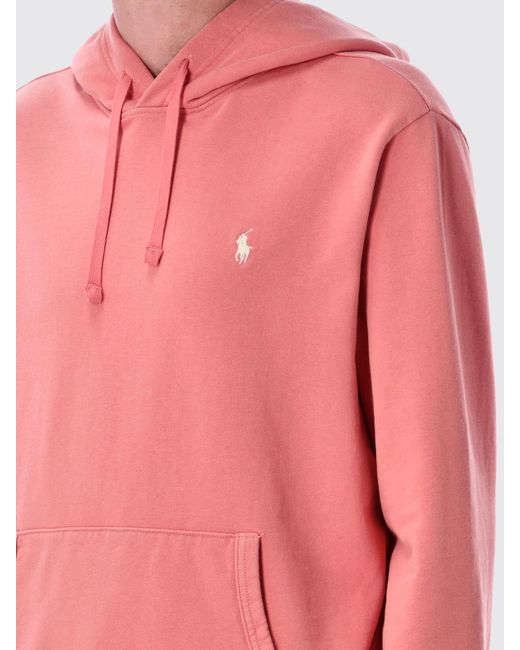 Polo Ralph Lauren Red Hooded Sweatshirt for men