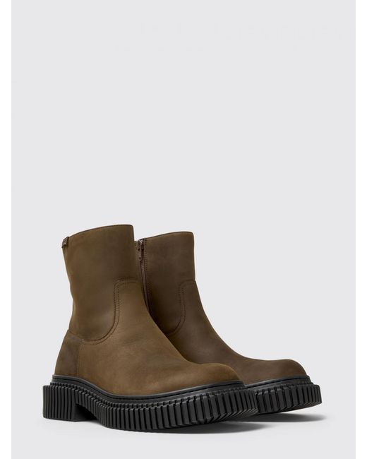 Camper Brown Pix Berlin Nubuck Ankle Boots for men