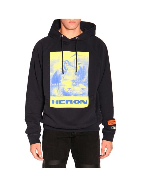Heron Preston Black Sweatshirt For Men On Sale for men