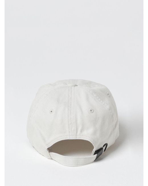 Cappello in cotone con logo ricamato di Y-3 in White da Uomo