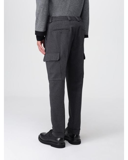 Paolo Pecora Black Trousers for men