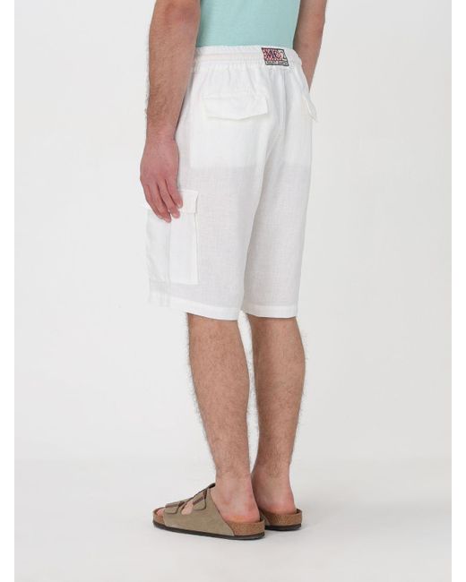 Pantalones cortos Mc2 Saint Barth de hombre de color White