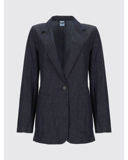 Aspesi Black Single-Breasted Cotton Blazer