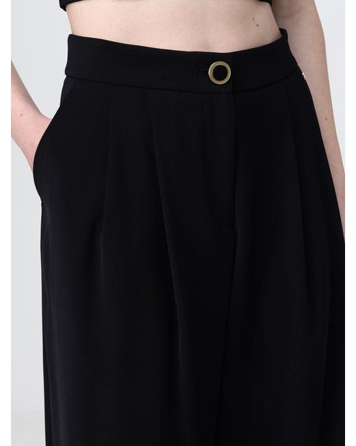 ARMANI EXCHANGE Black Crêpe Wide-Leg Trousers
