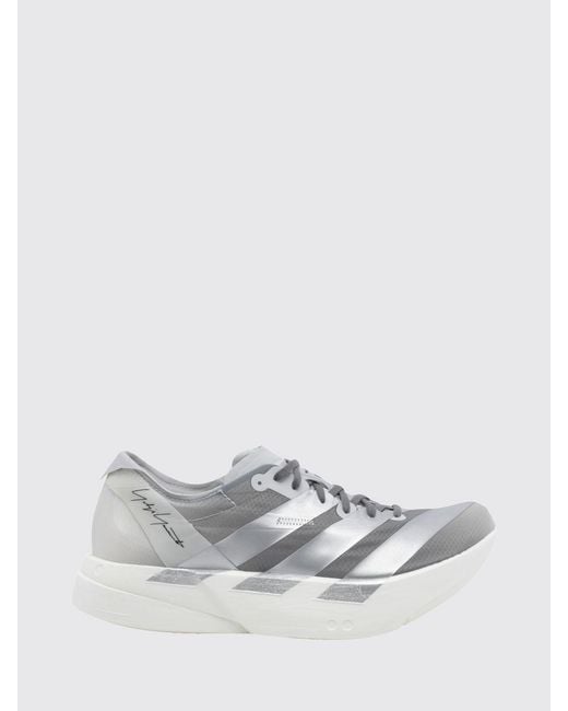 Y-3 White Adios Pro 4 Technical Fabric Sneakers With Extralight Rubber Sole for men
