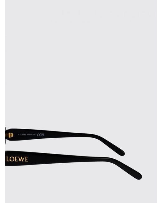 Loewe Black Slim Acetate Sunglasses