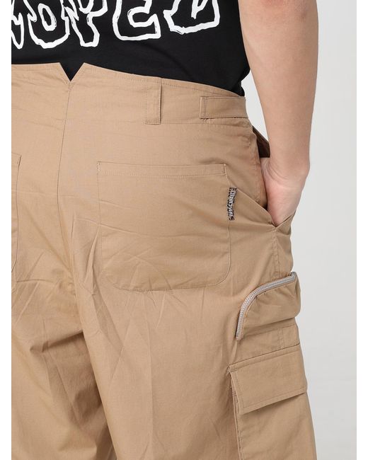 Just Cavalli Natural Cargo Shorts With Belted Waist for men