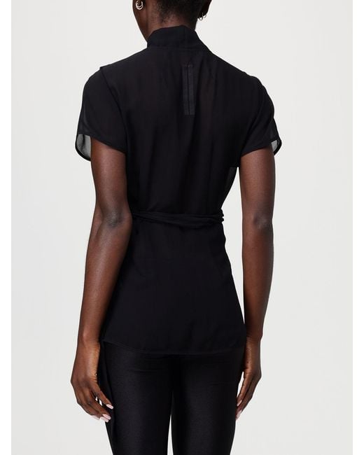 Rick Owens Black Silk Blouse