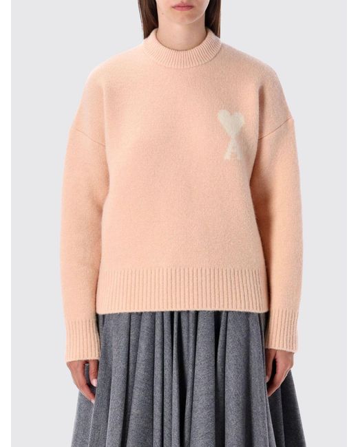 Pull Col Rond En Mélange De Laine AMI pour homme en coloris Blue