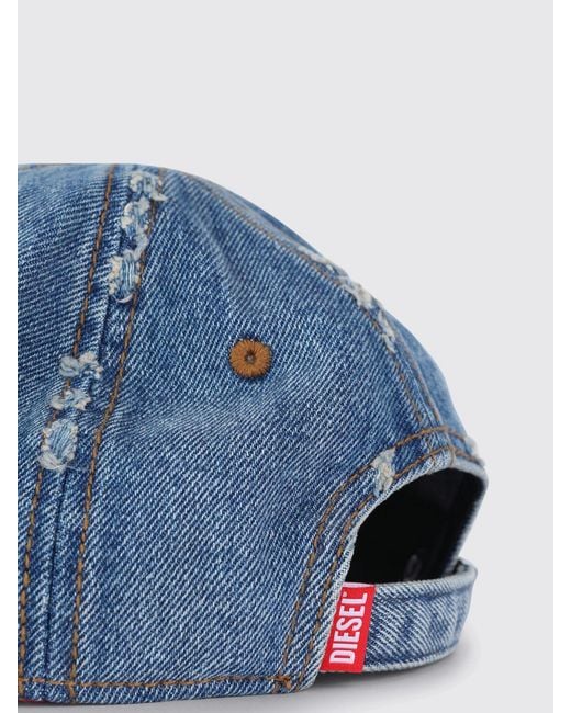 DIESEL Blue C-Enic Used Hat for men