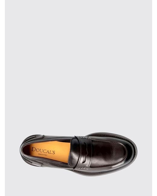 Doucal's White Penny Loafers for men