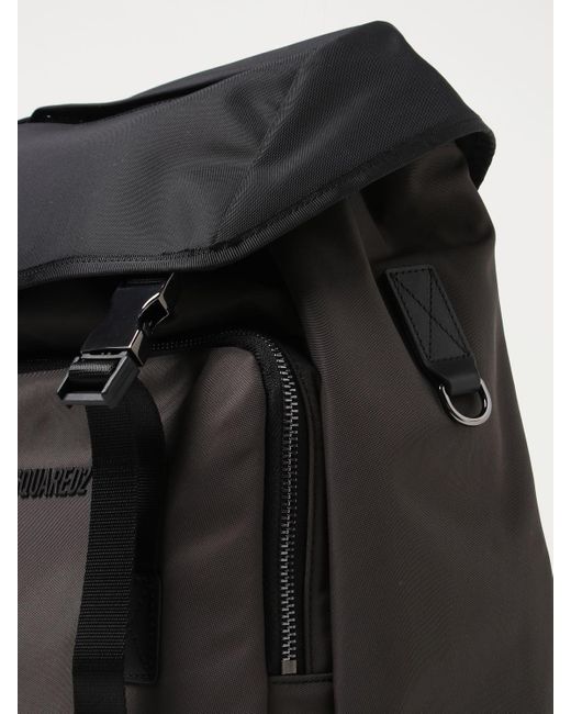 DSquared² Black Backpack for men