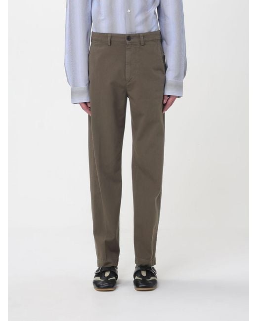 Dries Van Noten Gray Cotton Chino Pants for men