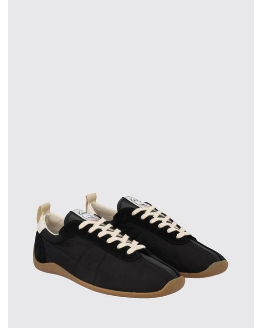KENZO White Striker Bicolor Nylon Lace-Up Sneakers With Round Toe for men