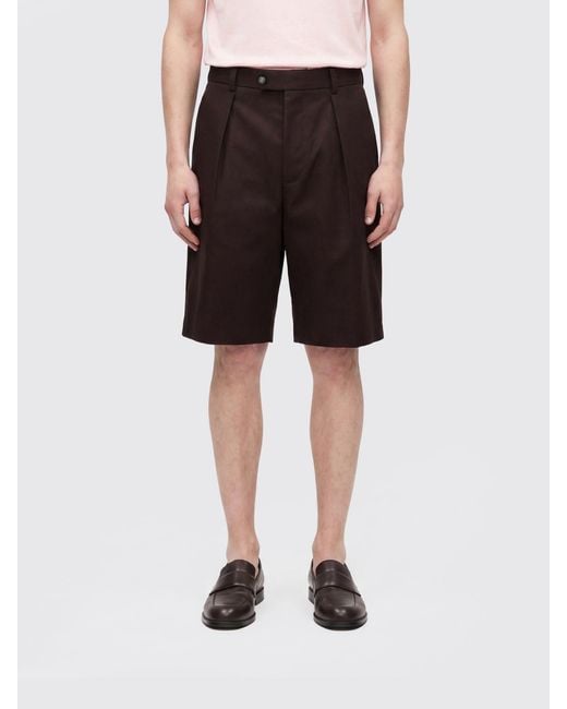 Boss Black Regular Fit Tailored Cotton Bermuda Shorts With Slash Pockets for men