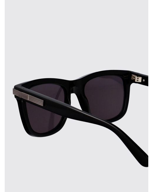Ferragamo White Rectangular Aviator Sunglasses for men