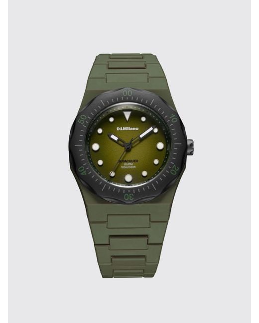 D1 Milano Green Lagoon Diver Watch for men