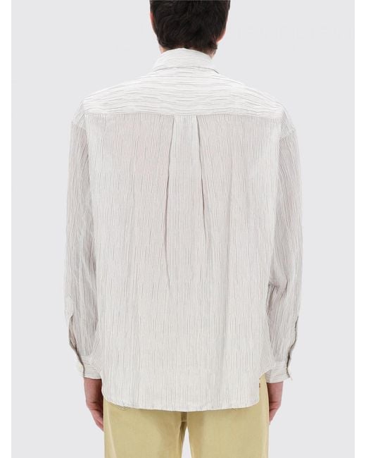 AMISH White Cotton Shirt for men