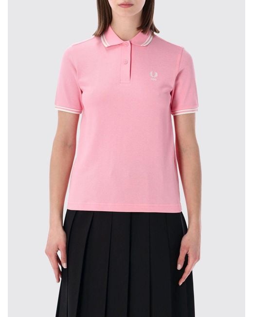 Fred Perry Pink T-Shirt Comme Des Garçons