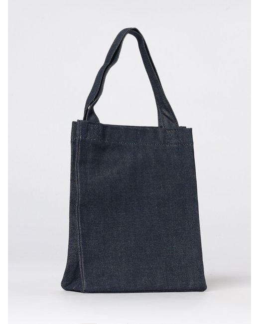 A.P.C. Blue Denim Tote Bag for men