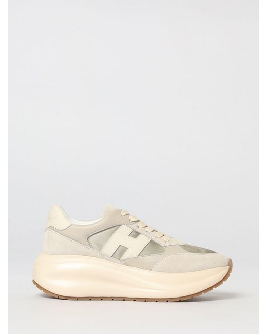Hogan Natural Maxi I Active Suede And Mesh Sneakers