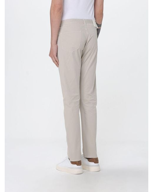 Brooksfield Natural Cotton Slim Fit Trousers for men
