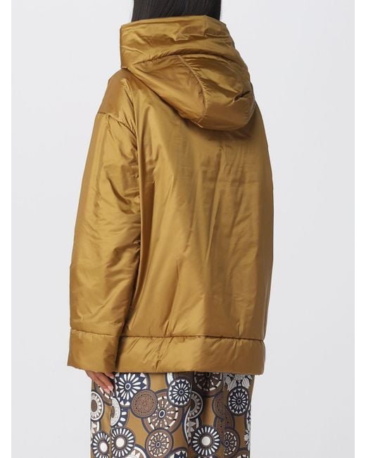 Max Mara The Cube Natural Down Jacket In Water-repellent Nylon