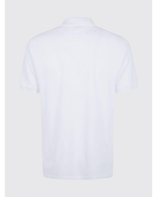 COMME DES GARÇONS PLAY White Comme Des GarÇ Ons Play Short-Sleeve Polo Shirt for men