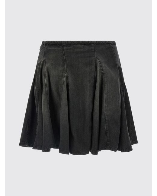 DIESEL Black De-Spiki-S Denim Skirt