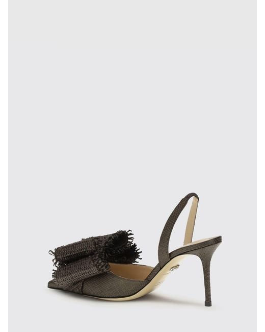 Mach & Mach Multicolor Raffia Slingback Pumps