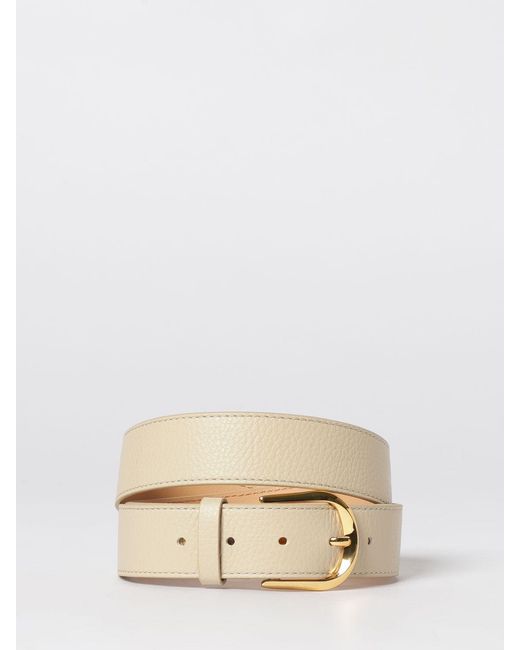 Coccinelle Natural Hammered Leather Belt
