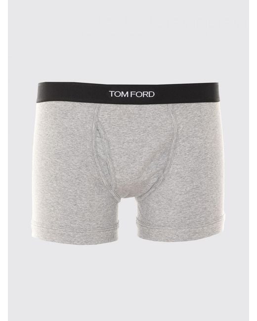 Tom Ford Black Set Of Two Stretch-Cotton Boxer Briefs With Logo Waistband for men