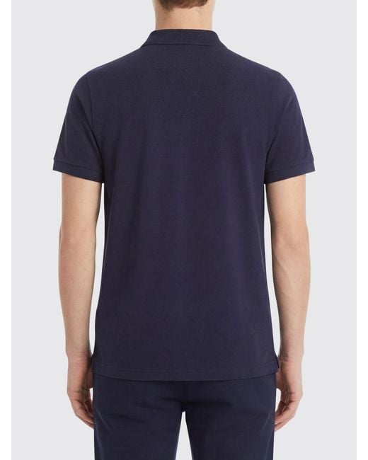 Polo De Algodón Fay de hombre de color Blue