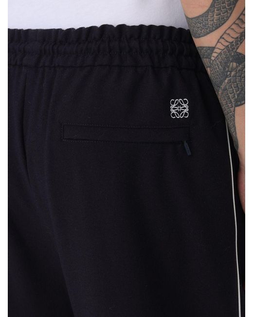 Loewe Blue Wool Jogging Trousers for men
