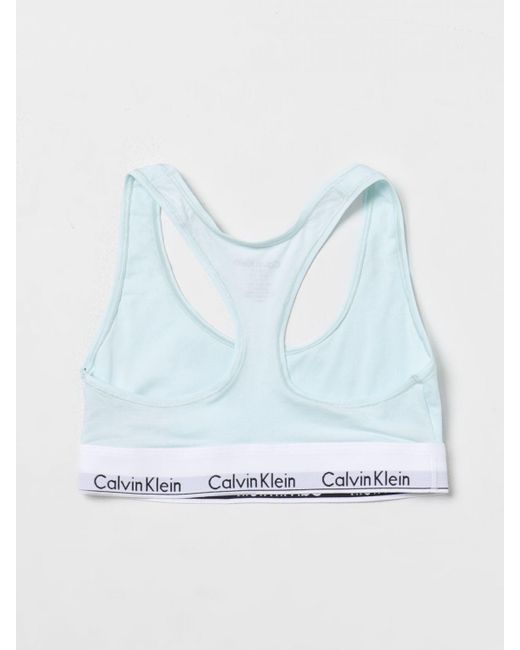 Reggiseno Ck Underwear in cotone stretch di Calvin Klein in Blue