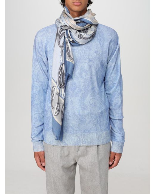 Bufanda De Modal Estampado Etro de hombre de color Blue