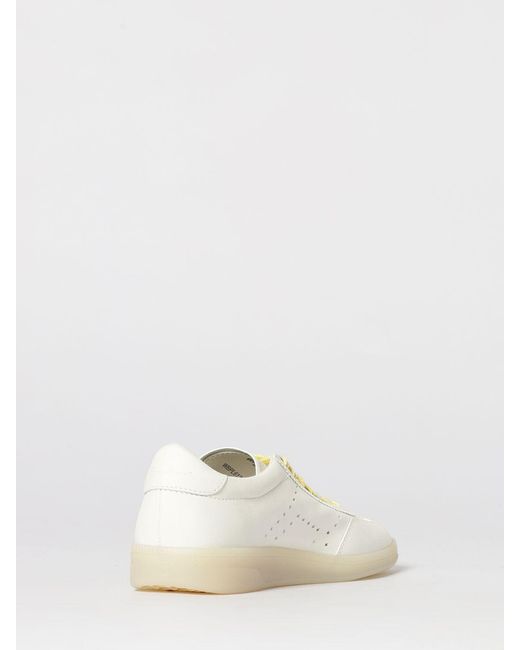 Santoni Natural Oly Pulse Leather Sneakers