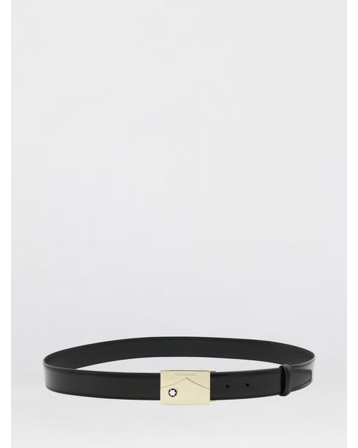Montblanc White Leather Belt for men
