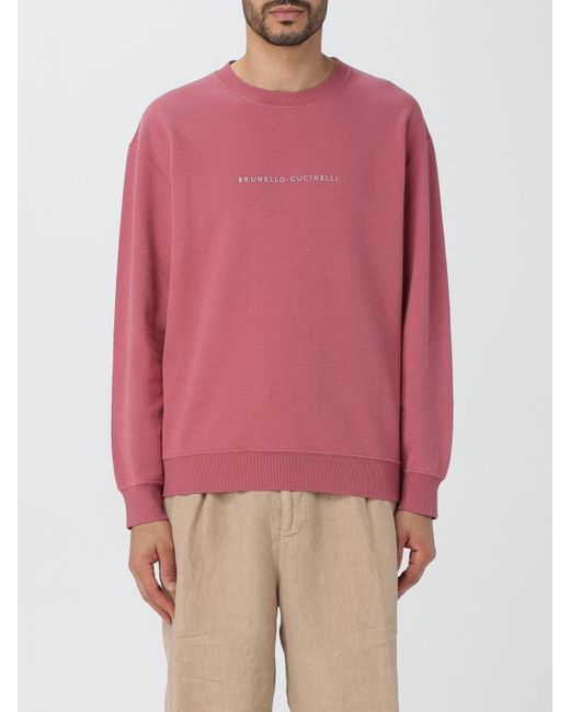 Brunello Cucinelli Pink Sweatshirt for men