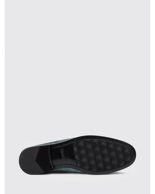 Doucal's Green Suede Loafers for men