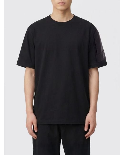 Y-3 Black Cotton T-Shirt With Pockets for men