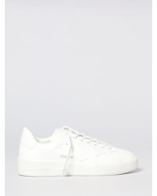 Golden Goose Deluxe Brand White Pure Leather Sneakers for men