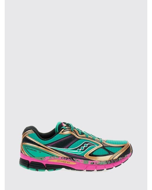Saucony Green Progrid Guide Technical Fabric And Rubber Sneakers for men