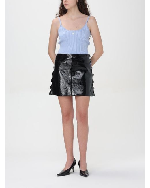 Courreges Black Skirt Courrèges