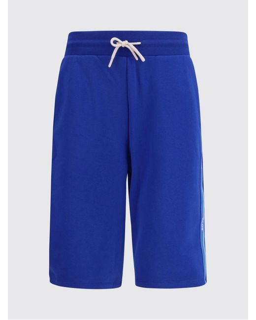Gcds Blue Cotton Jogging Shorts for men