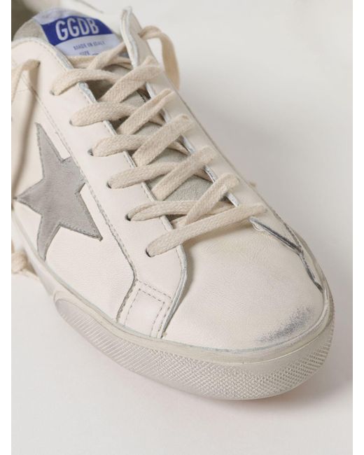 Sneakers Super Star in pelle used di Golden Goose Deluxe Brand in Natural da Uomo