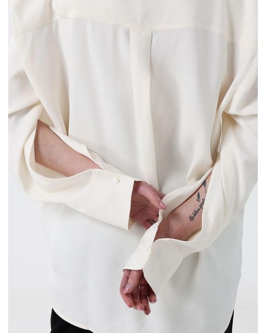 Totême White Viscose Blouse