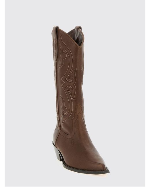 Sonora Boots Brown Yuma Embroidered Leather Boots
