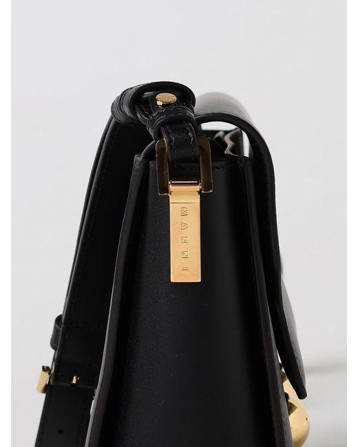 Marni Black Trunkaroo Medium Leather Shoulder Bag