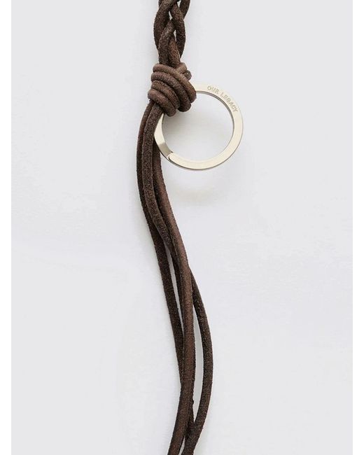 Our Legacy Blue Braided Leather Rope Necklace for men